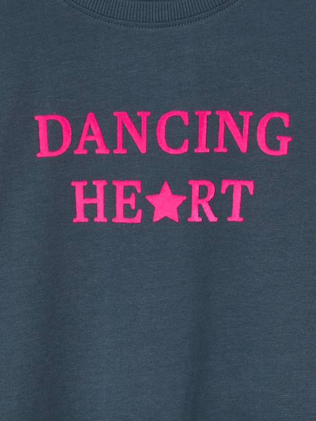 T-shirt manches longues fille encre+rose pâle+vert 3 - vertbaudet enfant 