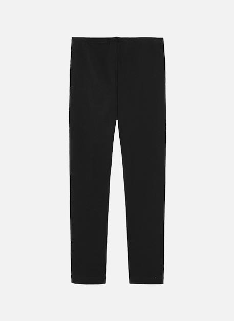 Legging fille en maille élastique avec noeud Noir 2 - vertbaudet enfant 