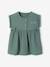 Robe bébé en gaze de coton ocre+vert 10 - vertbaudet enfant 