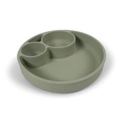 Puériculture-Repas-Vaisselle, coffret repas-Assiettes-Assiette compartimentée en silicone
