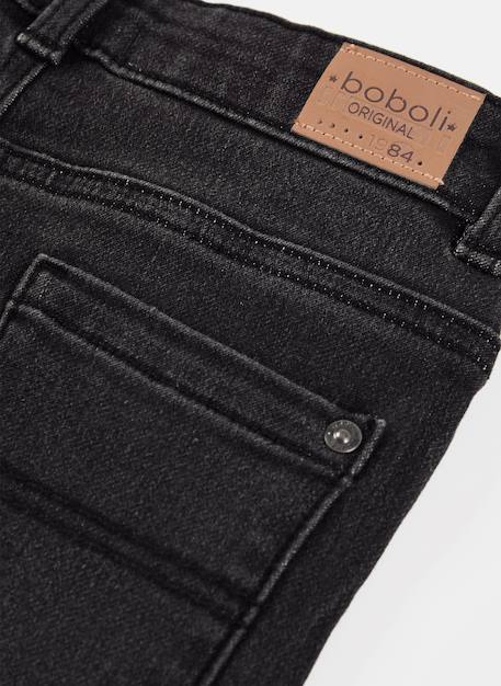 Pantalon garçon en denim élastique Noir 4 - vertbaudet enfant 