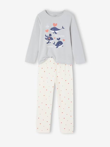 Lot de 2 pyjamas fille beige 1 - vertbaudet enfant 