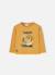 T-shirt fille en maille avec sequins smiley Jaune 1 - vertbaudet enfant 
