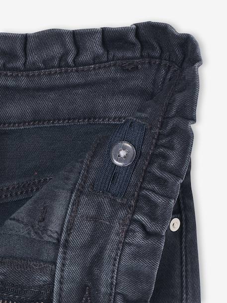 Pantalon slim fille morphologie large encre+mauve 3 - vertbaudet enfant 