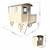 Cabane roulotte en bois sur pilotis pour enfants carry Marron 4 - vertbaudet enfant 