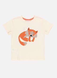 Garçon-T-shirt, polo, sous-pull-T-shirt-T-shirt en maille garçon imprimé renard