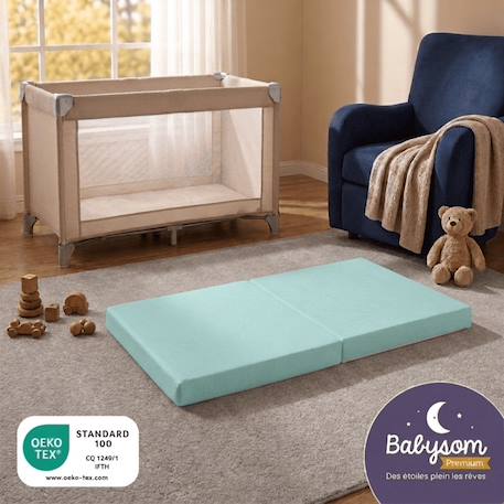 Matelas bébé pliant 60x120x5 cm Rose 4 - vertbaudet enfant 