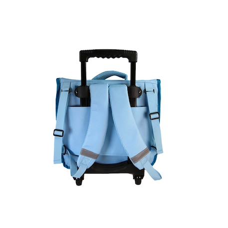 Cartable à roulettes 2 compartiments Cybel Licorne - 38 cm Bleu 4 - vertbaudet enfant 