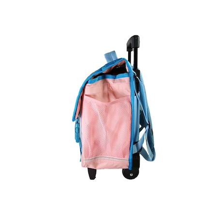 Cartable à roulettes 2 compartiments Cybel Licorne - 38 cm Bleu 3 - vertbaudet enfant 