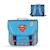 Cartable scolaire 38 CM - 2 compartiments Superman Comics Bleu et rouge 1 - vertbaudet enfant 