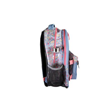 Sac à dos scolaire réversible 2 compartiments  Happy Jean Bleu 3 - vertbaudet enfant 