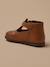 Salomés en cuir bébé Cognac+Marine 2 - vertbaudet enfant 