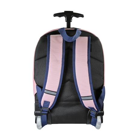 Sac à dos scolaire à roulettes 2 compartiments Phileas Cygne - 45 cm Bleu 4 - vertbaudet enfant 