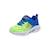 Chaussures à lacets extensibles meteor lights krendo – confort sportif enfant Bleu+Bleu lime+Noir   bleu 9 - vertbaudet enfant 
