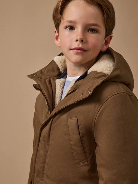 Parka 3 en 1 garçon Marine+Moka 9 - vertbaudet enfant 