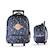 Sac à dos à roulettes - 2 compartiments Harry Potter- Hedwig Mystic Winter Bleu Nuit 1 - vertbaudet enfant 