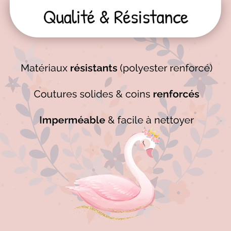 Cartable scolaire 38 CM - 2 compartiments Phileas - Cygne Bleu et Rose 6 - vertbaudet enfant 