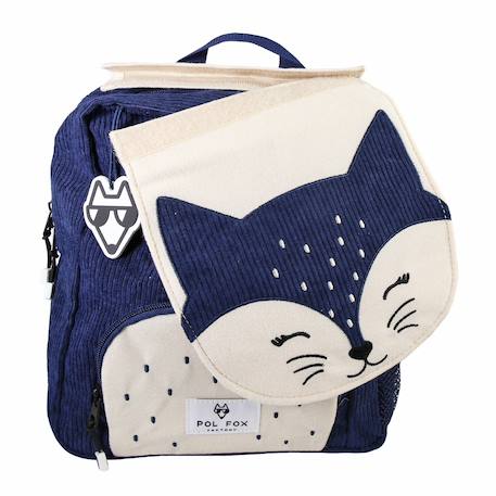 Sac à dos de maternelle réversible Foxy Bleu 2 - vertbaudet enfant 