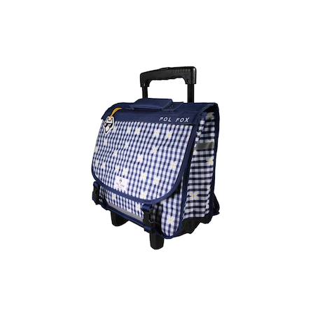 Cartable à roulettes réversible 2 compartiments Daisy - 38 cm Bleu 2 - vertbaudet enfant 