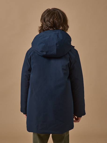 Parka doudoune garçon Kaki+Marine 8 - vertbaudet enfant 