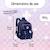 Sac à dos scolaire - 2 compartiments Marshmallow - Pixelly Bleu nuit 3 - vertbaudet enfant 