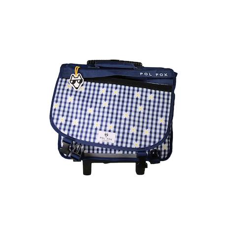 Cartable à roulettes réversible 2 compartiments Daisy - 38 cm Bleu 4 - vertbaudet enfant 