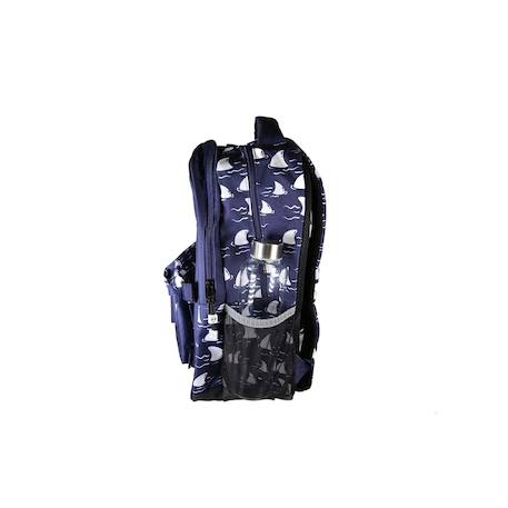 Sac à dos scolaire réversible 2 compartiments Shark Bleu 3 - vertbaudet enfant 