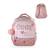 Sac à dos scolaire 2 compartiments KIP Graou Rose Léopard 1 - vertbaudet enfant 