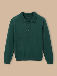 -Pull col polo garçon