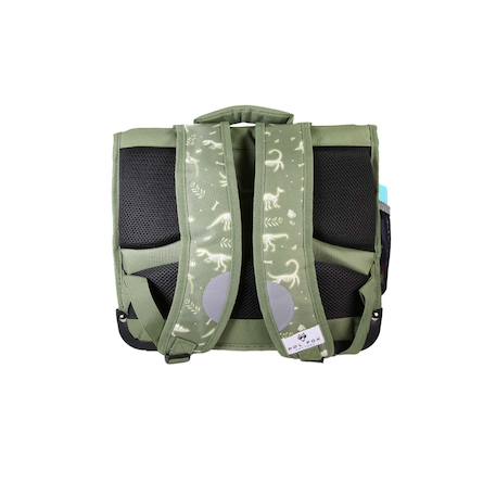 Cartable réversible 2 compartiments  Jurassic - 38 cm Vert 4 - vertbaudet enfant 