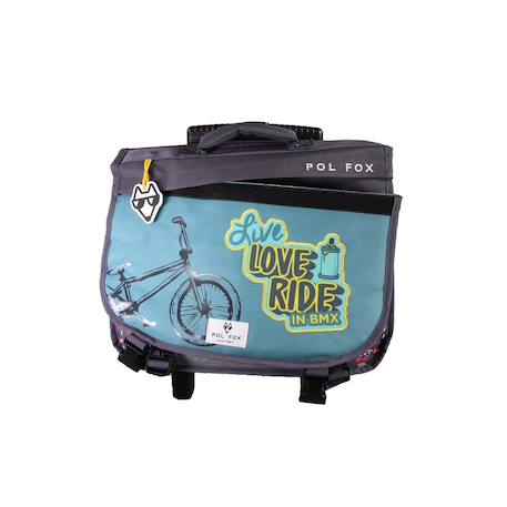 Cartable à roulettes réversible 2 compartiments Rider - 38 cm Bleu 5 - vertbaudet enfant 