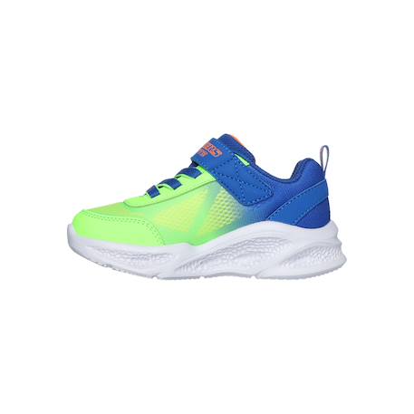 Chaussures à lacets extensibles meteor lights krendo – confort sportif enfant Bleu+Bleu lime+Noir   bleu 8 - vertbaudet enfant 