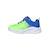 Chaussures à lacets extensibles meteor lights krendo – confort sportif enfant Bleu+Bleu lime+Noir   bleu 8 - vertbaudet enfant 