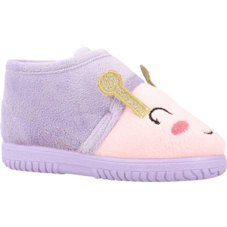 Chausson bébé textile Violet lila 5 - vertbaudet enfant 