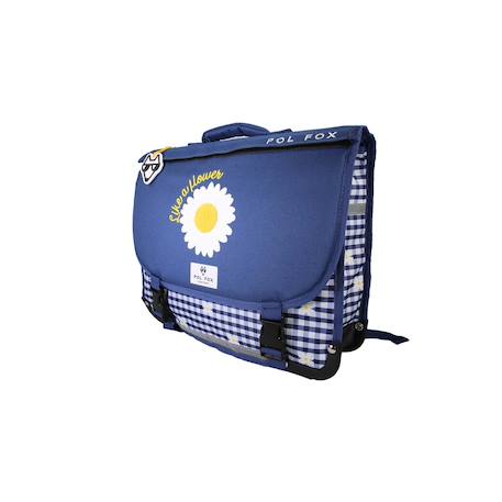Cartable réversible 2 compartiments Daisy- 38 cm Bleu 2 - vertbaudet enfant 