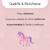 Sac à dos scolaire à roulettes 2 compartiments Cybel - Licorne pailletée Bleu et Rose 6 - vertbaudet enfant 