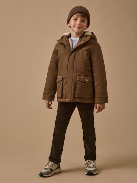 Parka 3 en 1 garçon Marine+Moka 10 - vertbaudet enfant 