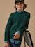 Pull torsadé garçon Beige+Marine+Vert 7 - vertbaudet enfant 