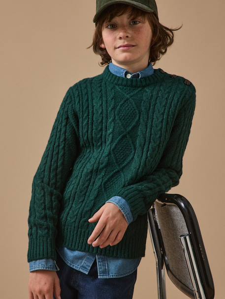 Garçon-Pull, gilet, sweat-Pull torsadé garçon