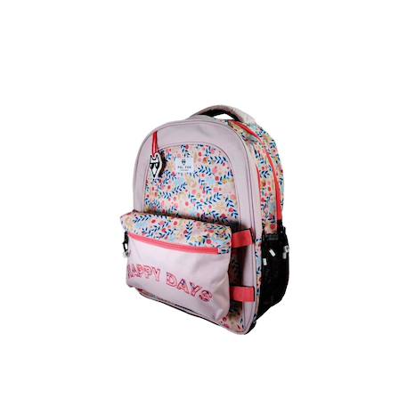 Sac à dos scolaire réversible 2 compartiments  Happy Blush Rose 2 - vertbaudet enfant 