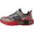 Baskets enfant garçon Gris ccyl+Noir bblm+Rouge gurd 14 - vertbaudet enfant 