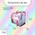 Cartable scolaire 38 cm - 2 compartiments My Melody Birdy à effet holographique Rose 3 - vertbaudet enfant 