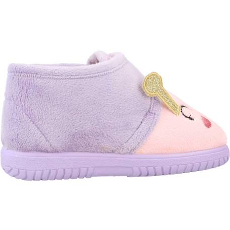 Chausson bébé textile Violet lila 1 - vertbaudet enfant 