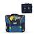Cartable scolaire 38 cm - 2 compartiments Batman Forever Bleu et Jaune 1 - vertbaudet enfant 