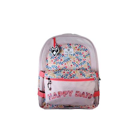 Sac à dos scolaire réversible 2 compartiments  Happy Blush Rose 1 - vertbaudet enfant 