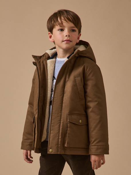 Parka 3 en 1 garçon Marine+Moka 7 - vertbaudet enfant 