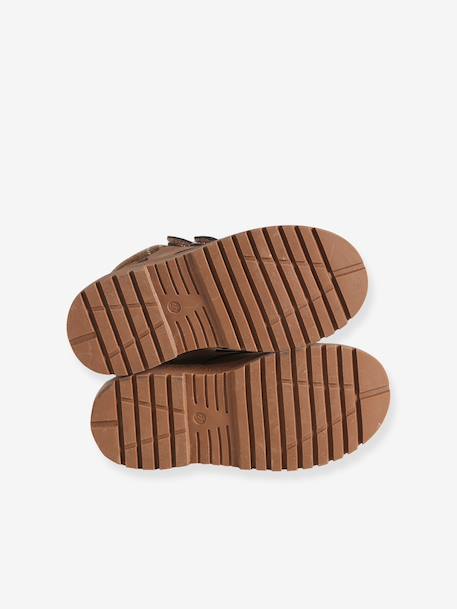Boots garçon à scratchs marron 5 - vertbaudet enfant 