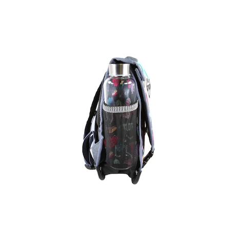 Cartable réversible 2 compartiments Street Art - 38 cm Gris 3 - vertbaudet enfant 