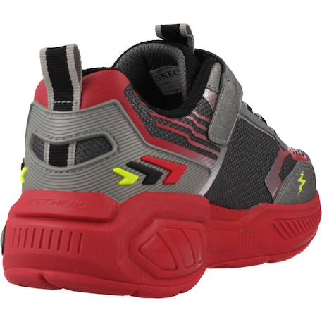 Baskets enfant garçon Gris ccyl+Noir bblm+Rouge gurd 15 - vertbaudet enfant 