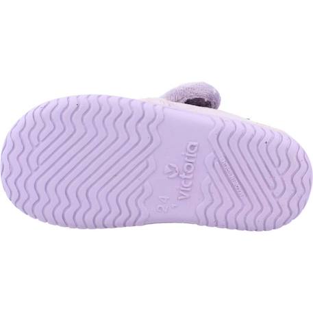 Chausson bébé textile Violet lila 6 - vertbaudet enfant 